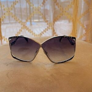 Vintage Christian Dior, black rhinestone sunglasses